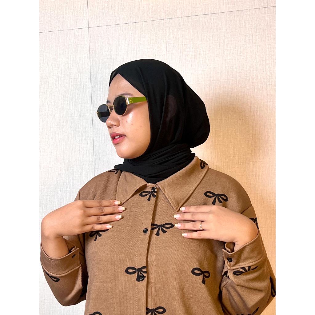 Blouse Amira Kemeja Motif Pita Lokal By fx - Wanita Muslim