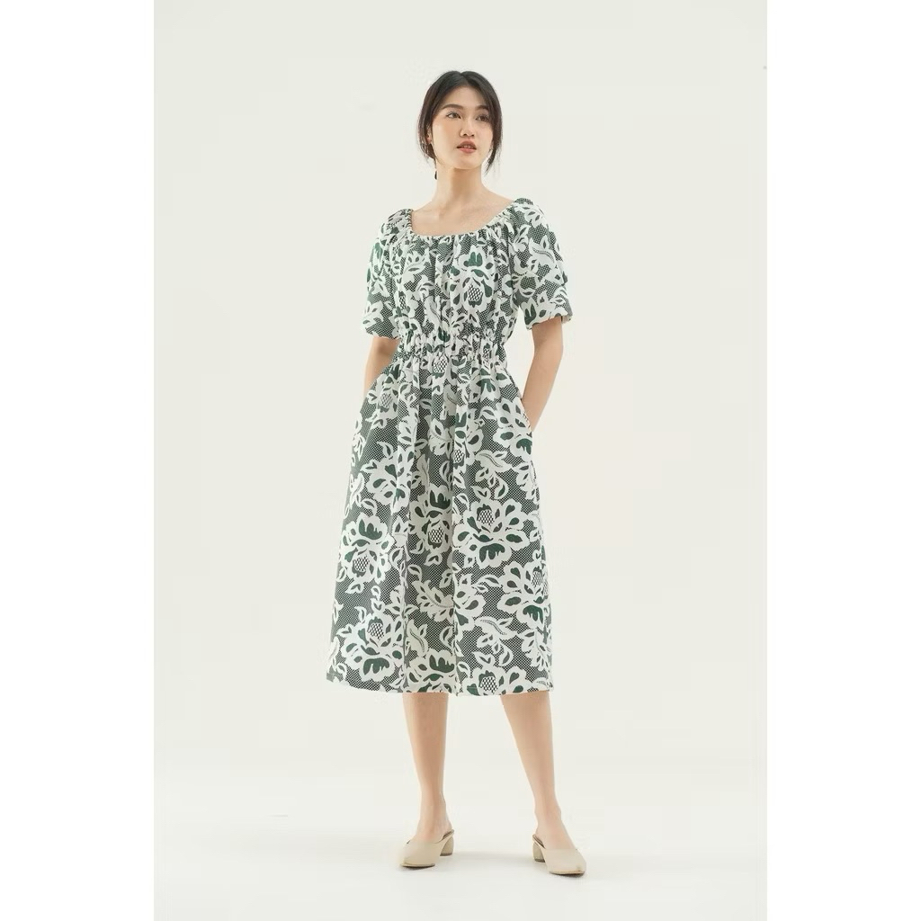 Claryn The Label - Aubrey Dress Green [Preloved] | Claryn Official Shop