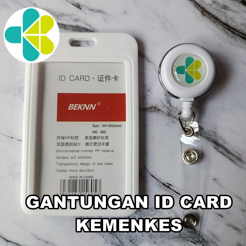

Yoyo Id Card Holder/Gantungan Id Card Pegawai Kemenkes, Dinkes, Stiker Resin Timbul