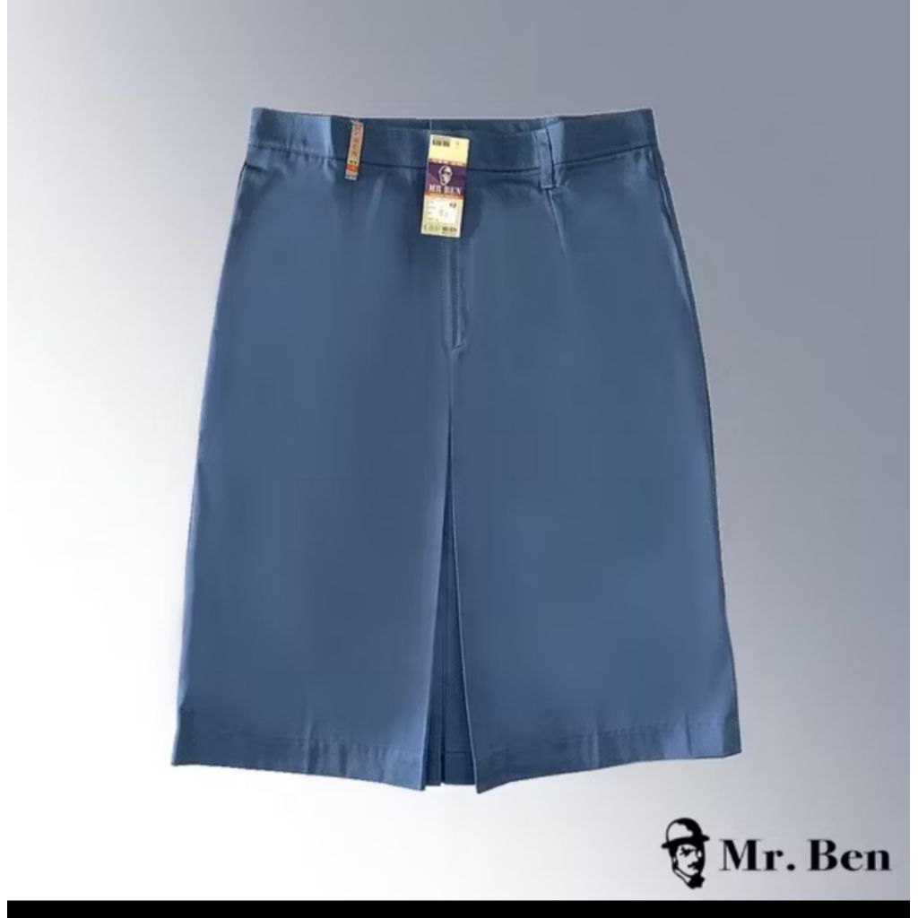 MR. BEN seragam sekolah rok sma abu rokok / abu biru