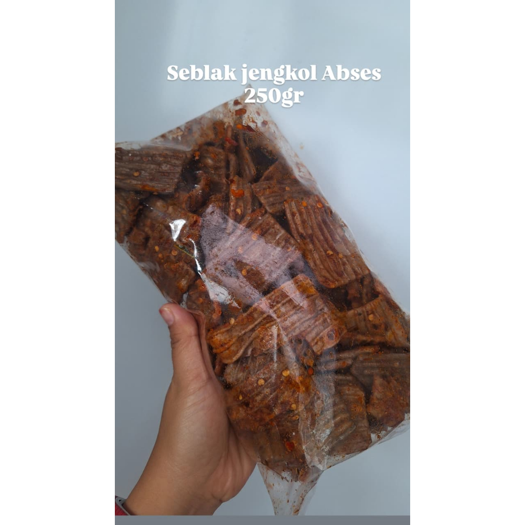 

Seblak Kerupuk Jengkol Bantat l Aneka Snack Camilan Pedas Jajan Viral - PEDAS, 250gram l 1 Ball