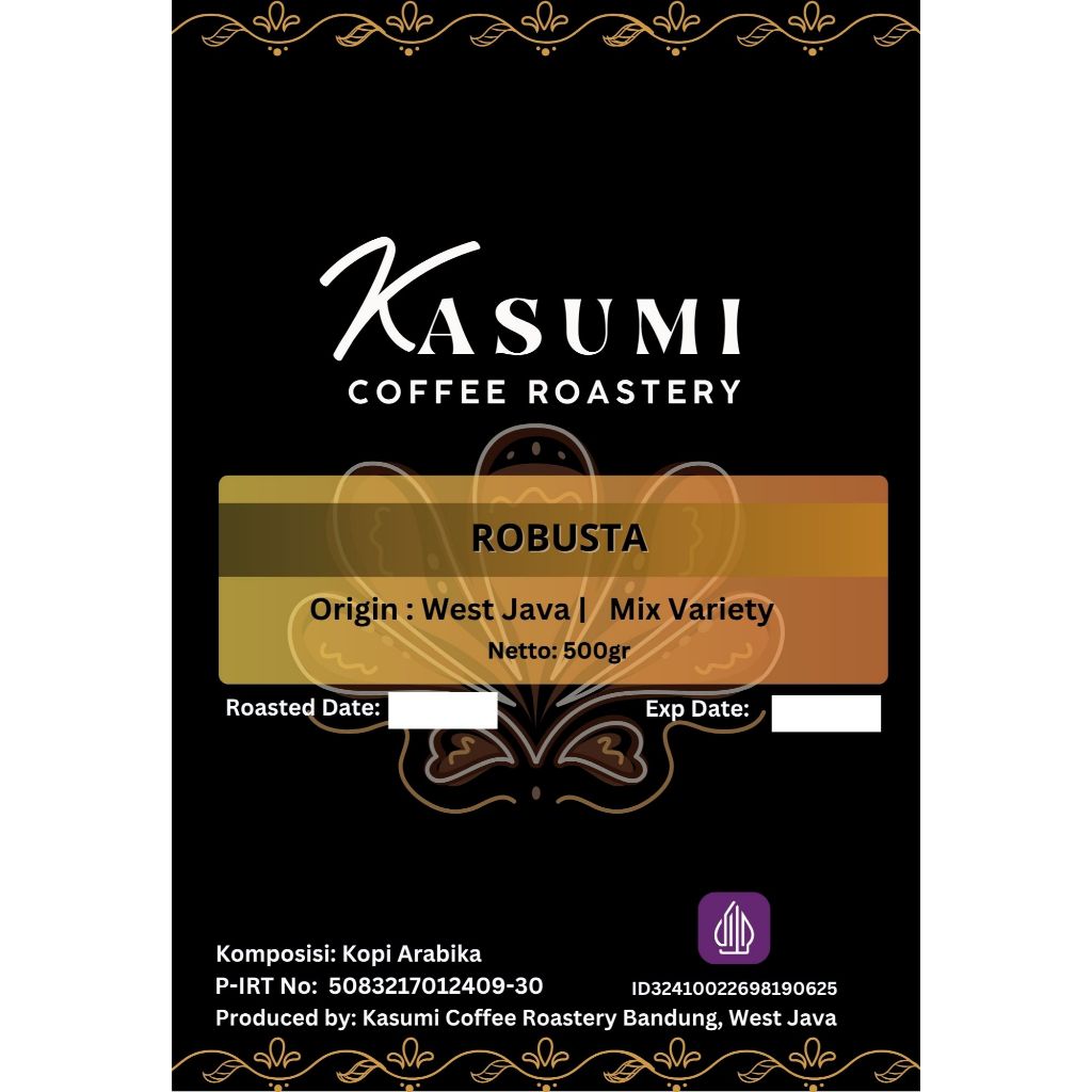 

KASUMI - Biji Kopi Robusta - West Java - 500 Gr