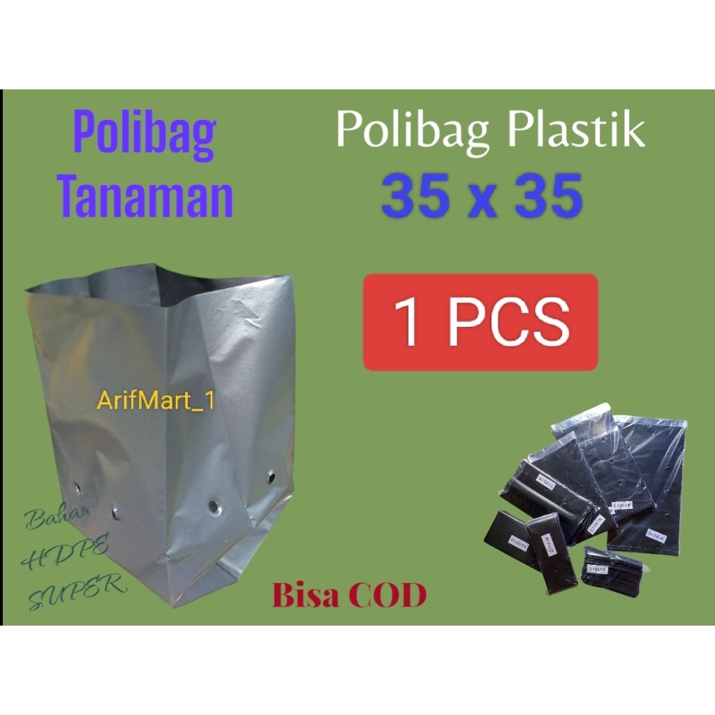 1Pcs Polibag Plastik Ukuran 35x35 Polibag Tanaman (Terlaris)