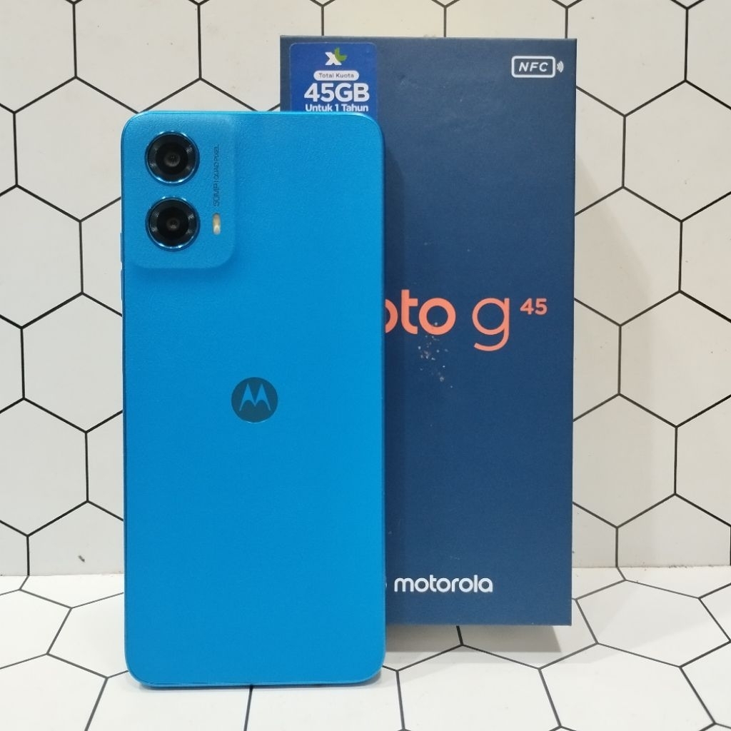MOTOROLA MOTO G45 5G 8/256GB HP SECOND BEKAS FULLSET