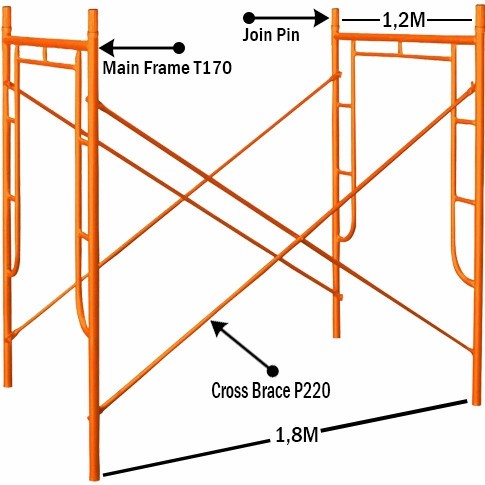 Scaffolding Steger Steger MainFrame 190 CM / 170 CM / 150CM Perancah