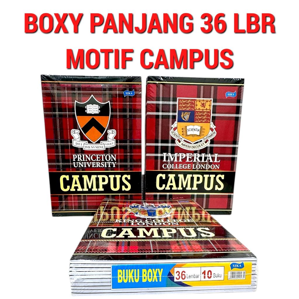 

Buku Tulis BIG BOS BOXY 36 Lembar Isi 10 Buku RANDOM