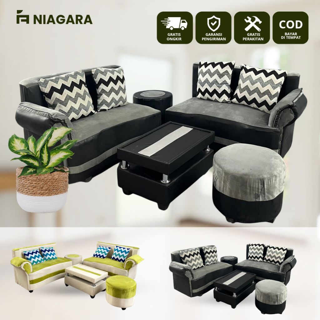 FREE ONGKIR Sofa Jasmine Minimalis Sofa Ruang Tamu Kursi Tamu Rumah Minimalis Termurah Tasikmalaya C