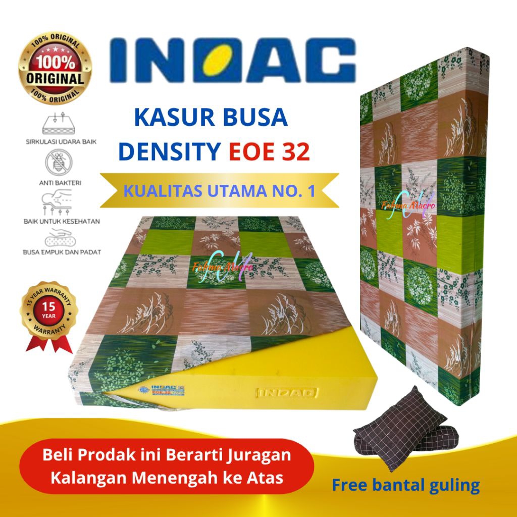 Kasur Busa INOAC EOE D32 Tebal 10 Cm 15 Cm 20 Cm 30 Cm Kualitas Terbaik produk INOAC