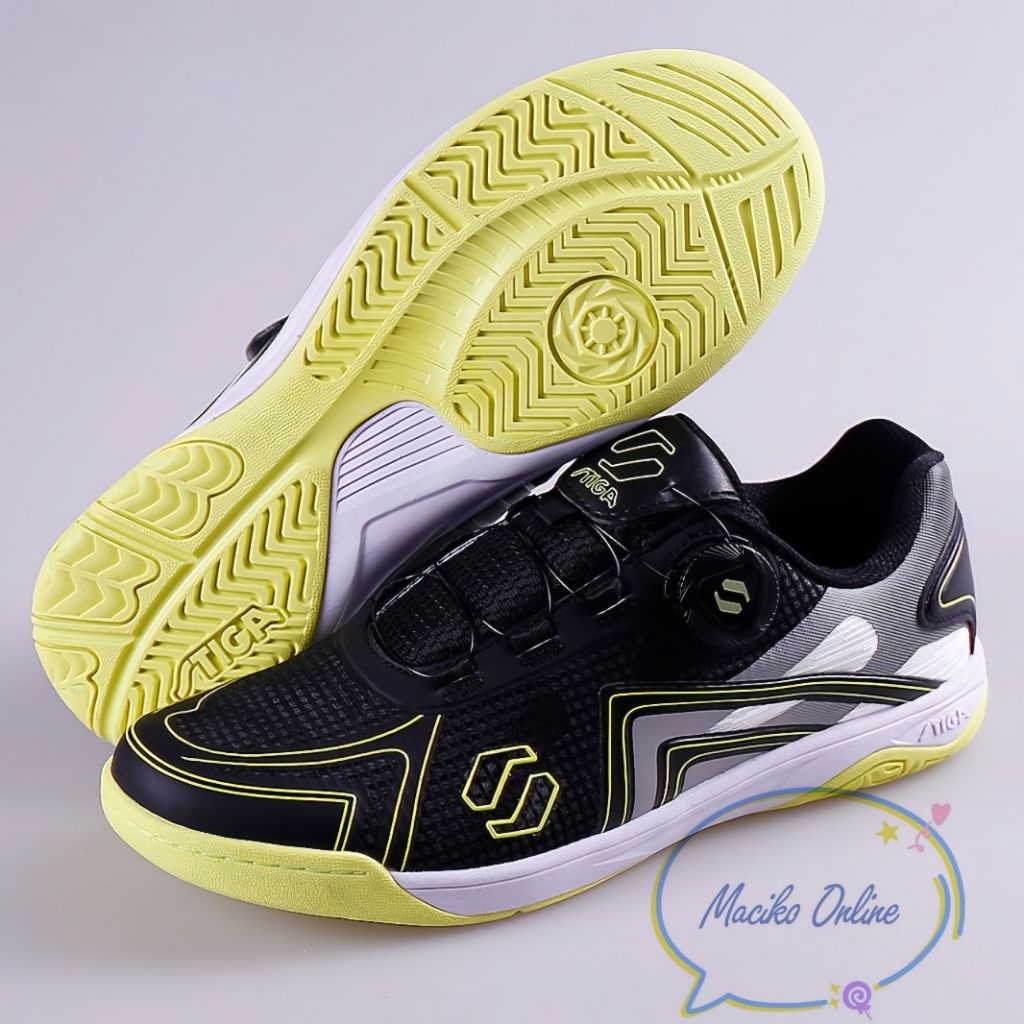 Sepatu Tenis Meja Stiga BOA Sepatu Stiga Tenis Meja BLACK ORIGINAL