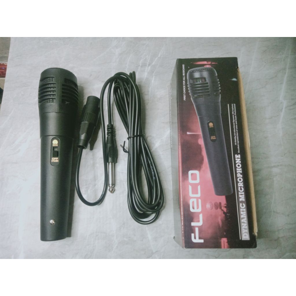 mic kabel fleco F-317 dynamic microphone