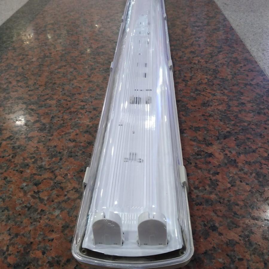 KAP LAMPU WATERPROOF 2X36 2X16 2X18 2X40 HOUSING TL LED NEON T8 120CM IP65 OUTDOOR 16WATT 18WATT 40W