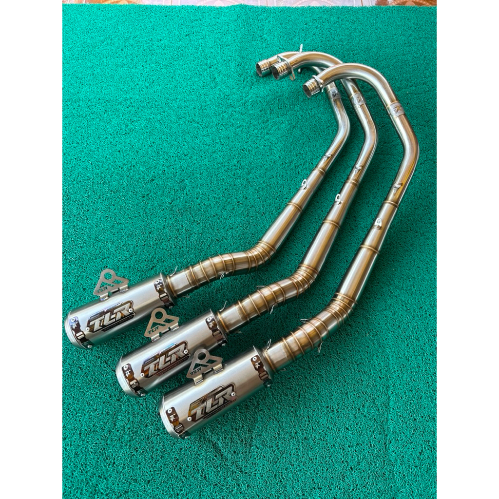 full system tiger optimax’20 kompetisi list dan emblem blue TLR factory muffler