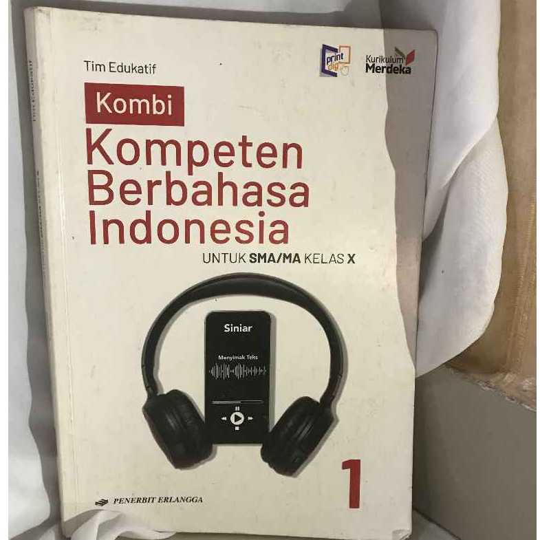 (Preloved) KOMBI Kompeten Berbahasa Indonesia Kelas X/Buku Paket Bahasa Indonesia Kelas 10 Erlangga 