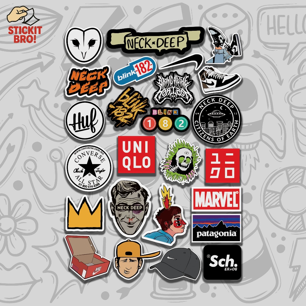 

Sticker Pack HYPE BEAST VOL 06 Aesthetic Vynil Anti Air Potongan KissCut Tumblr Helm Laptop FULL COLOUR