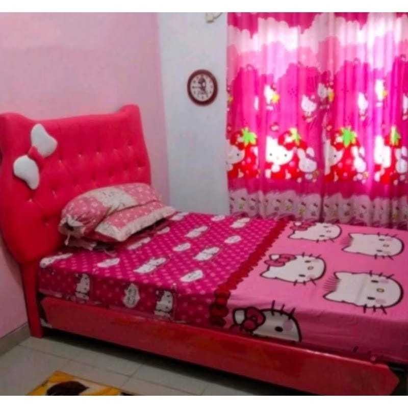 Divan series hello kitty bed tanpa kasur