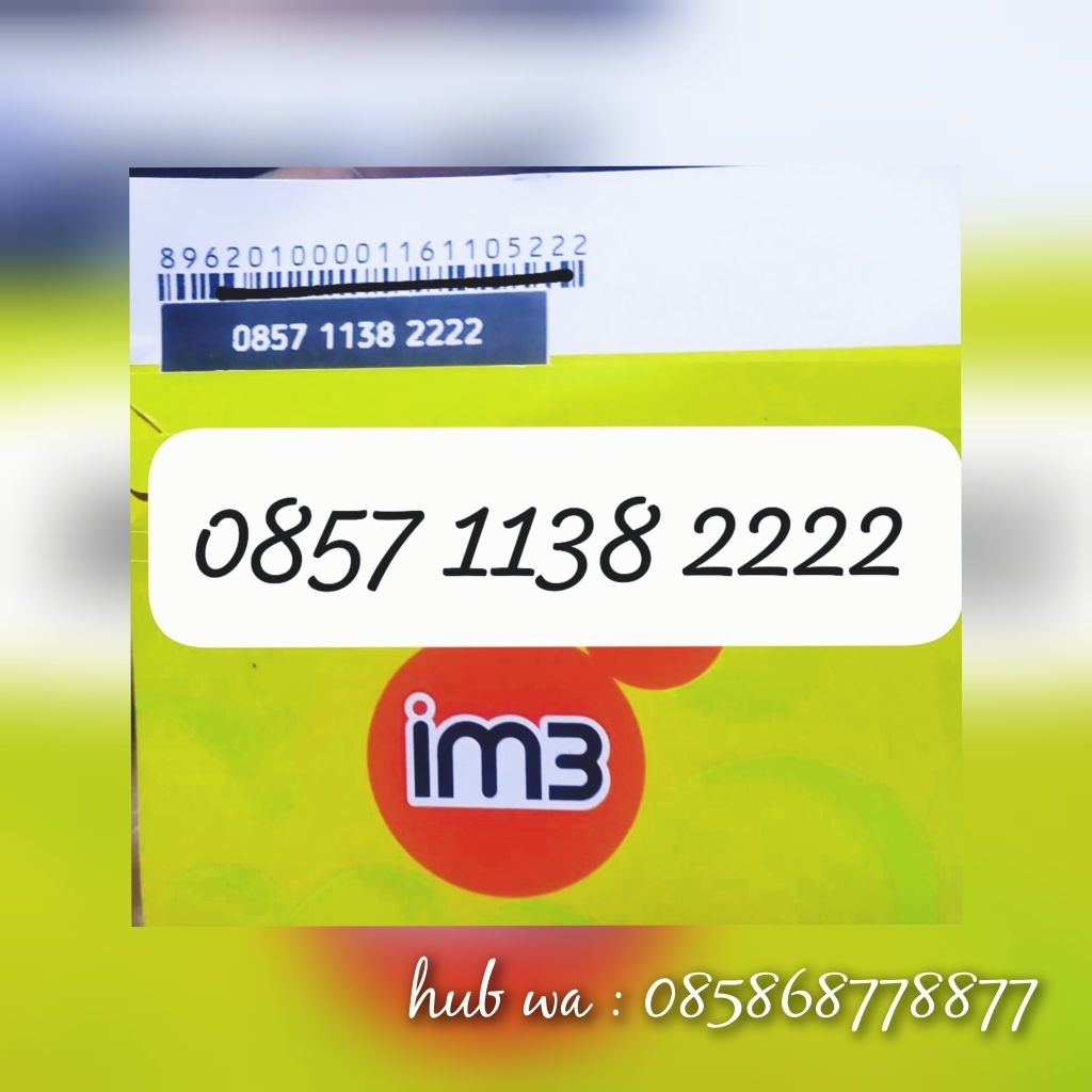 nomor cantik kartu perdana Indosat 2222