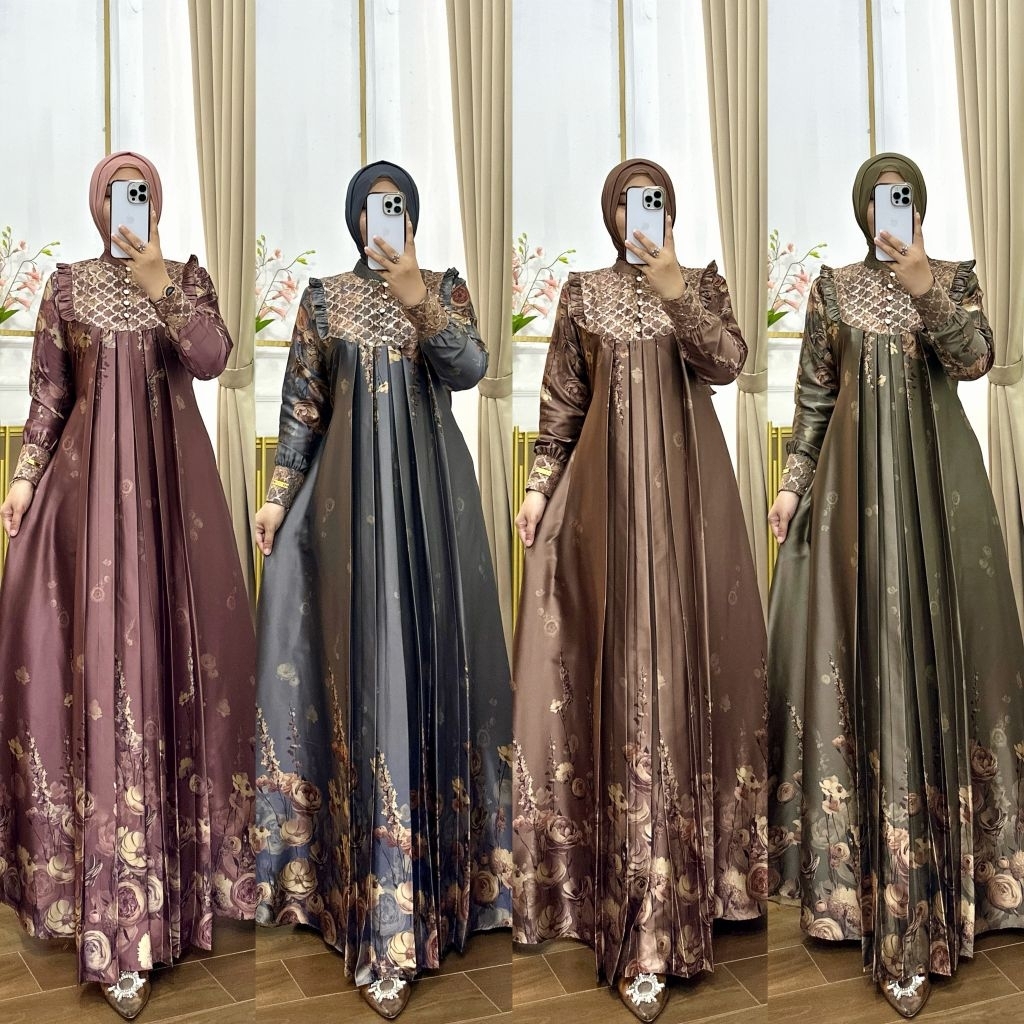 gamis muslim wanita mewah cantik armani