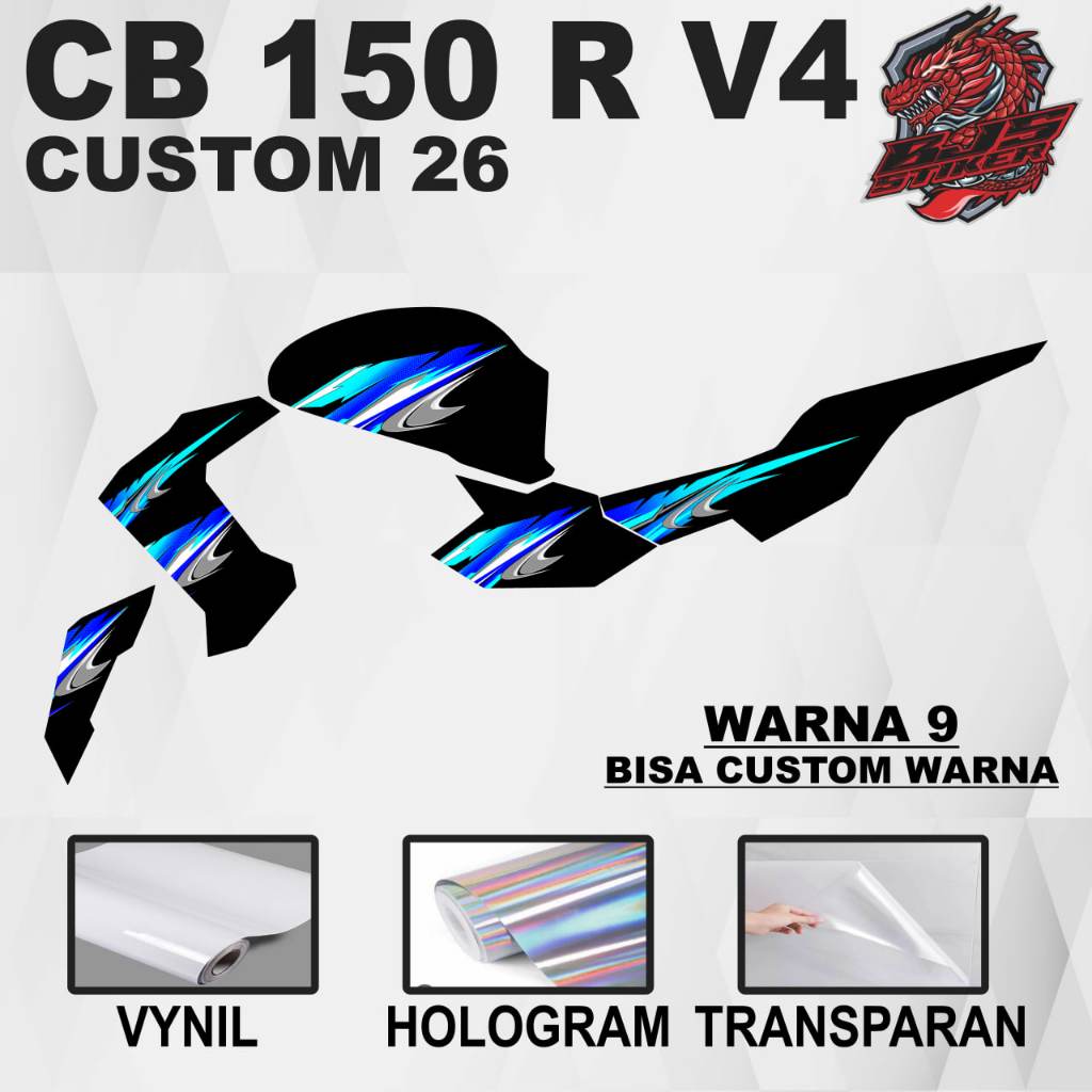 Stiker New CB 150 R V4 / Striping NEW CB 150 R V4 / Sticker Striping Decal Decal NEW CB 150 R V4 cus