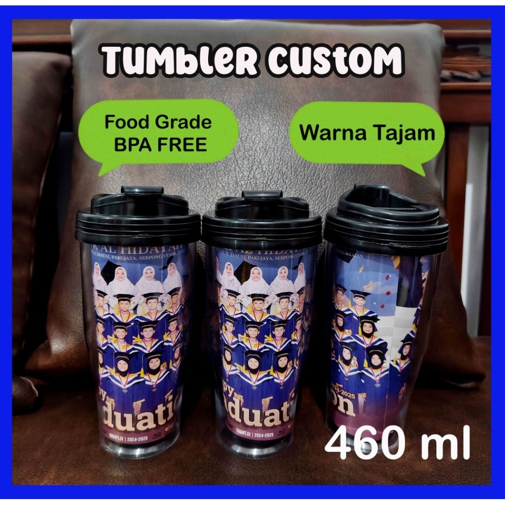 Souvebir Sekolah - Souvenir Kantor - Tumbler Custom - Souvenir Tumbler - Tumbler - Botol Minum Custo