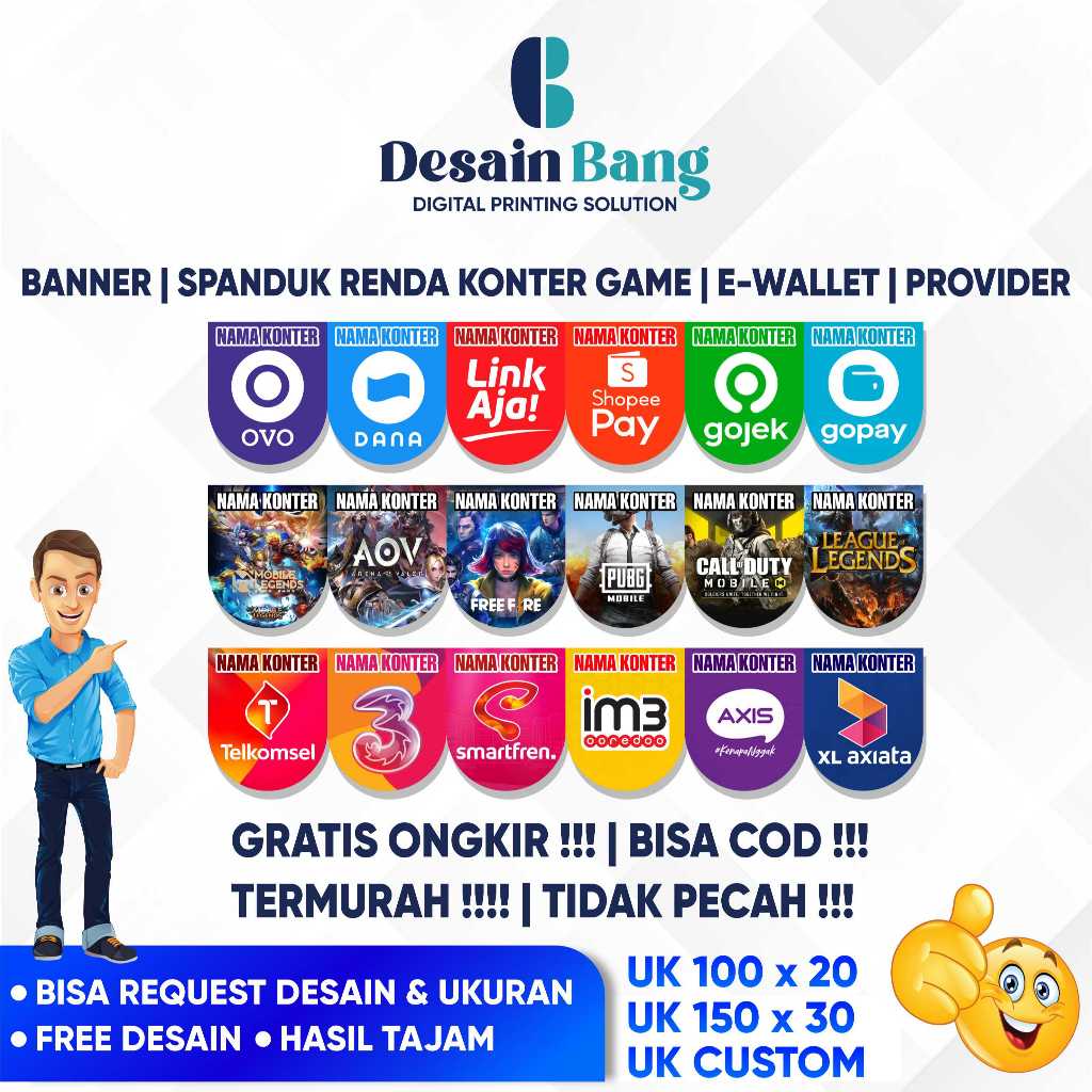 Banner Konter Renda Konter Flag Banner Spanduk Konter Spanduk Renda Konter