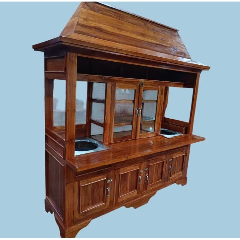 gerobak bakso mie ayam joglo kayu jati