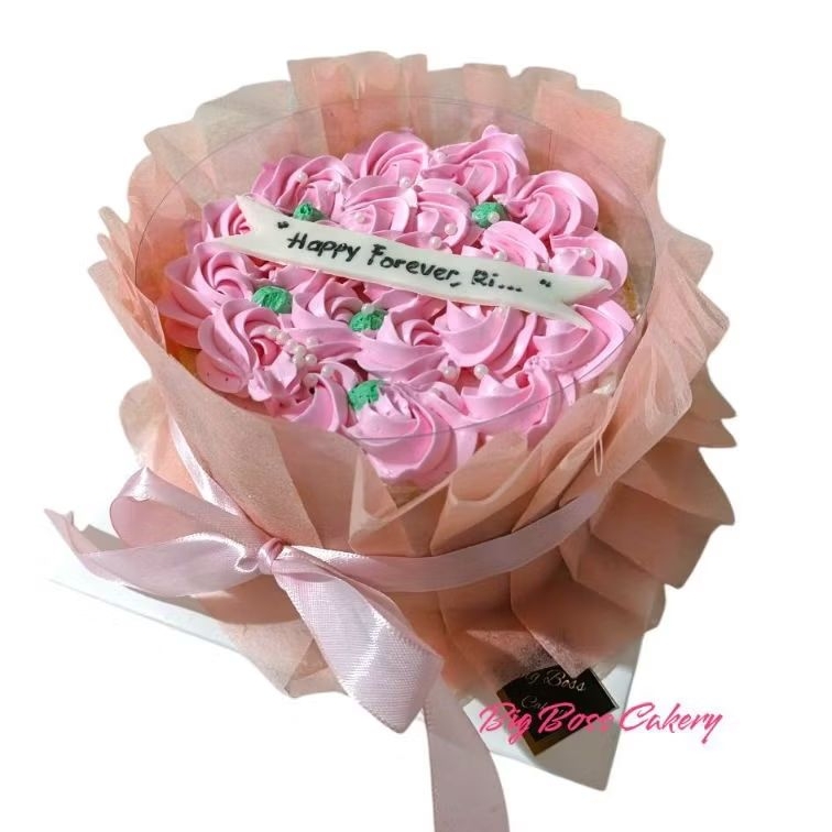 

BOUQUET BUNGA FLOWER ROSE BUKET GRADUATION LAMARAN ANNIVERSARY CAKE ALL IN