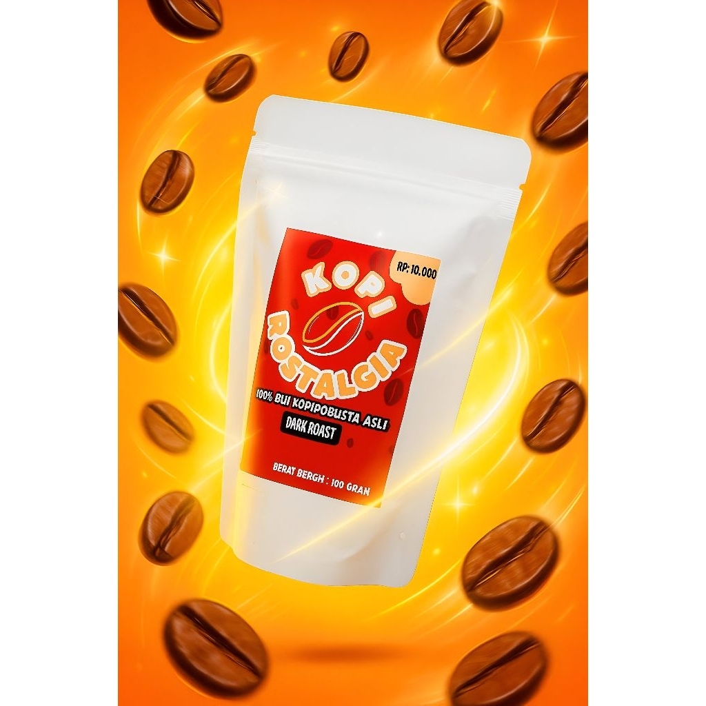 

Kopi Rostalgia 100% Biji Kopi Robusta Asli