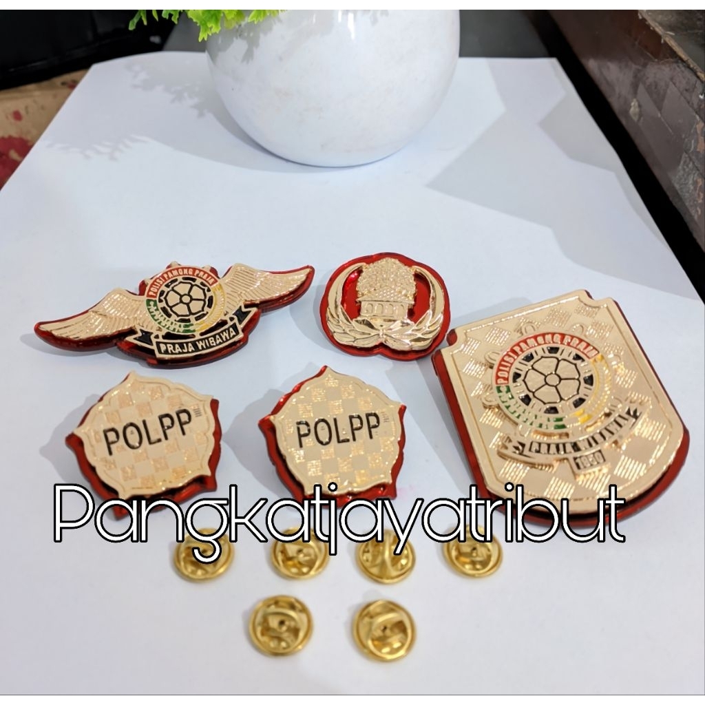 ATRIBUT POLPP WING POLPP / MONOGRAM POLPP / KEWENANGAN POLPP / PIN KORPRI MIKA ATRIBUT SATPOLPP