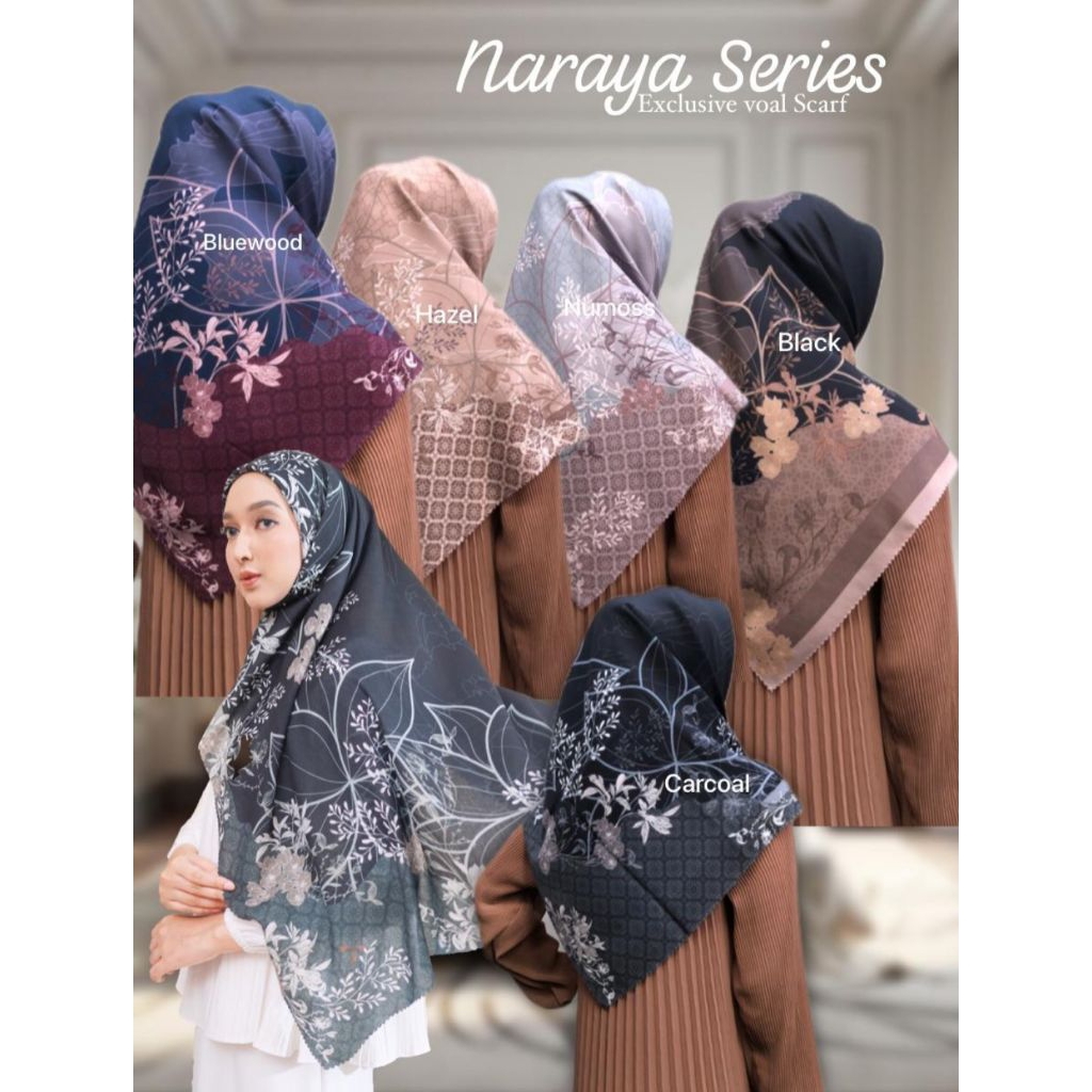 Hijab Motif Cantik Bahan Voal Exclusive Naraya Series