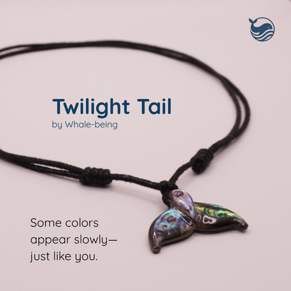 Whale-being Tail Necklace - Twilight Tail / Kalung Whale Tail / Kalung Ekor Paus Handmade