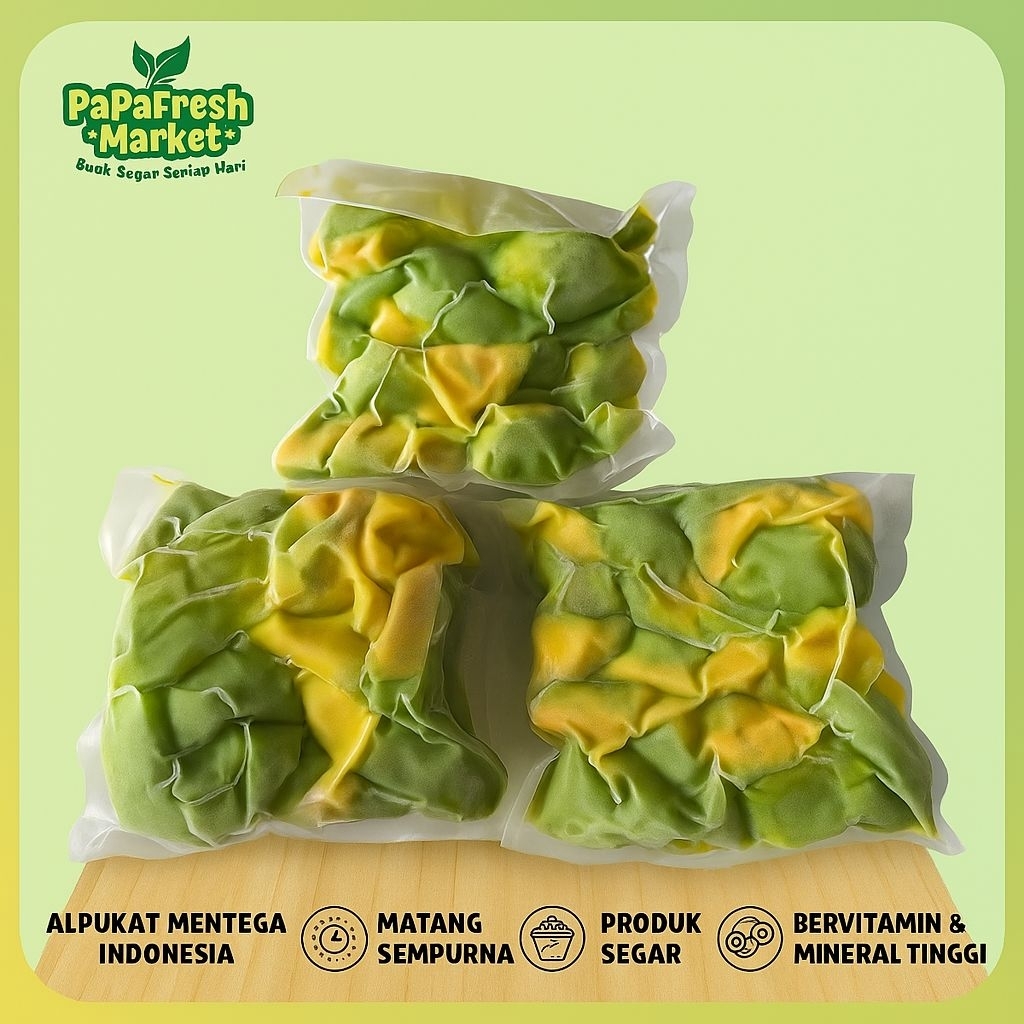 

BUAH ALPUKAT FROZEN 500 GR MENTEGA MATANG SIAP PAKAI GARANSI TIDAK PAIT