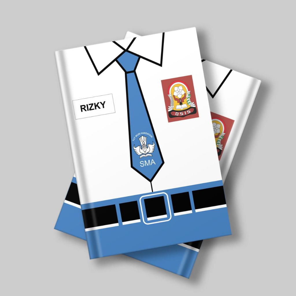 

BUKU TULIS CUSTOM 50 Lembar SERAGAM SEKOLAH TK,SD,Mi,SMP,SMA /buku tulis anak