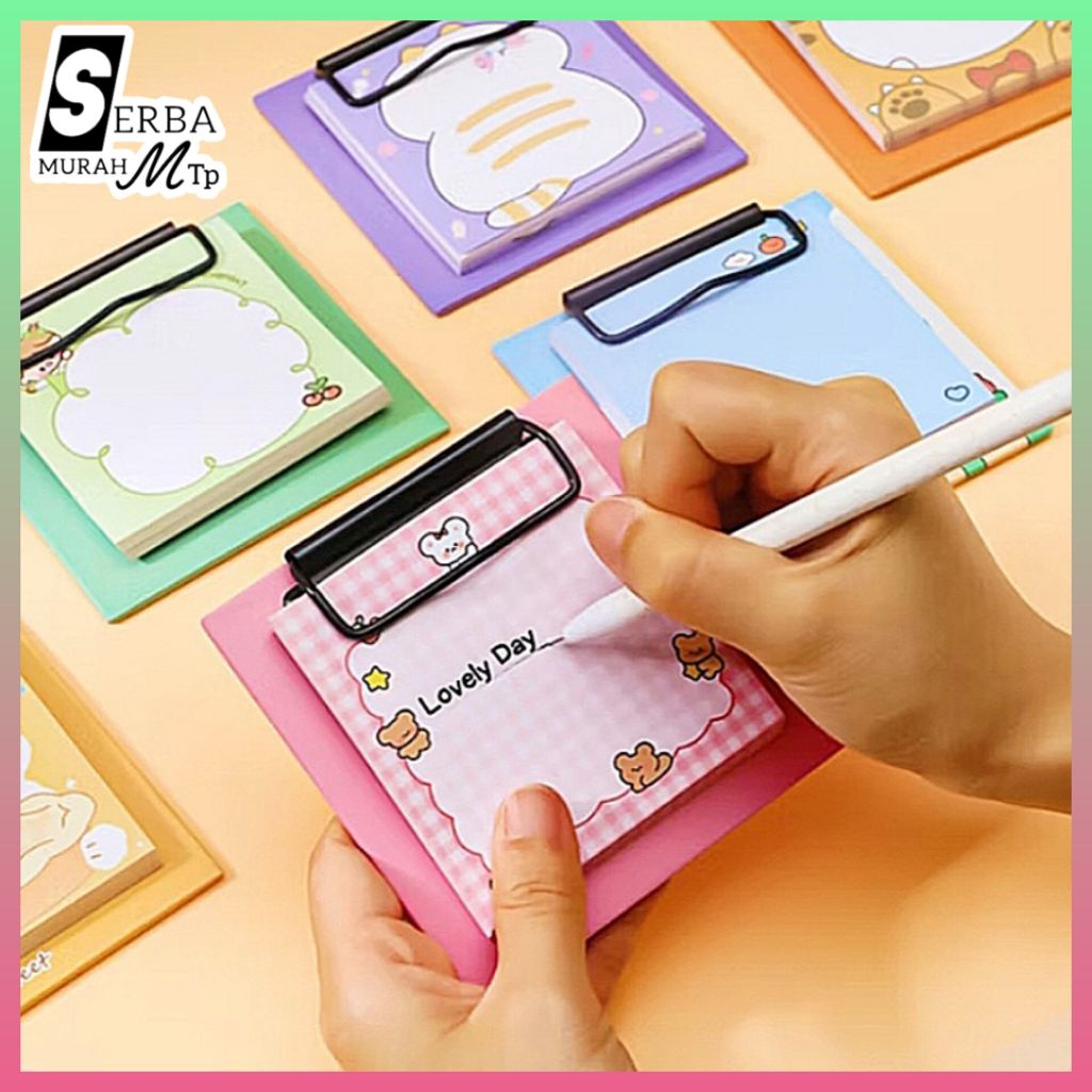 

Sticky Notes Free Papan Jalan Penjepit Kertas Lucu Karakter Berwarna Stick Note Kotak Persegi Memo Pad Clipboard