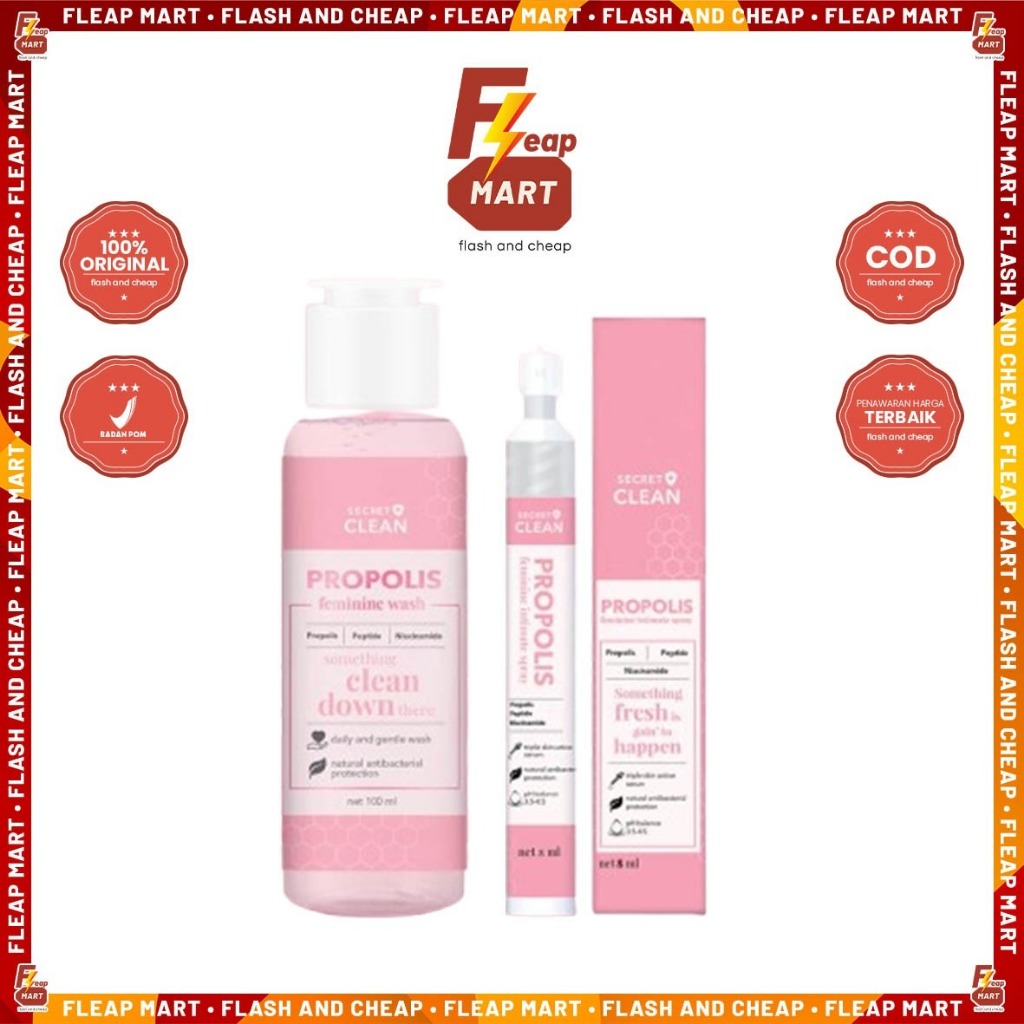 Secret Clean Propolis Feminine -  Feminine Wash & Feminine Spray