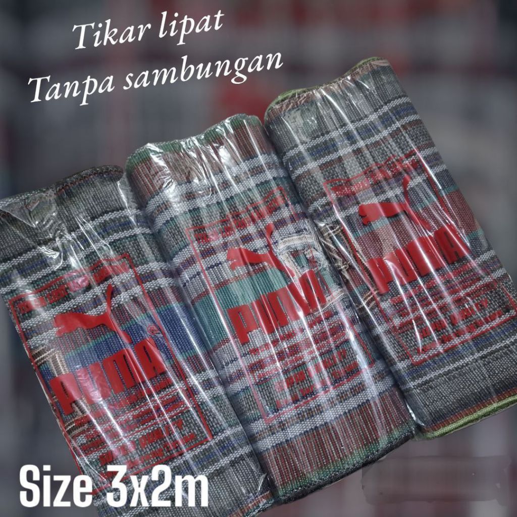 tikar lipat tanpa sambungan ukuran 2x3m