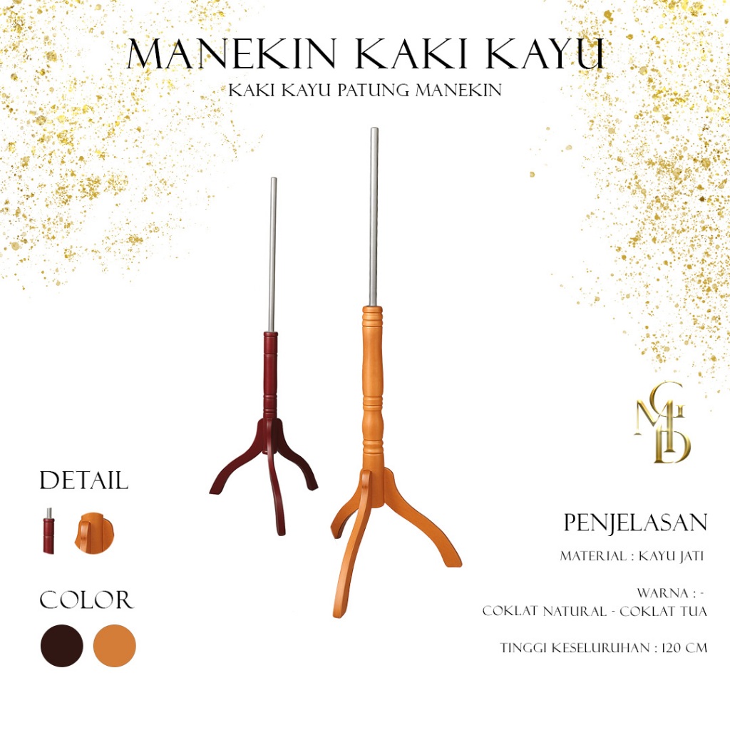 Manekin Kaki Kayu | Kaki Kayu Patung Manekin