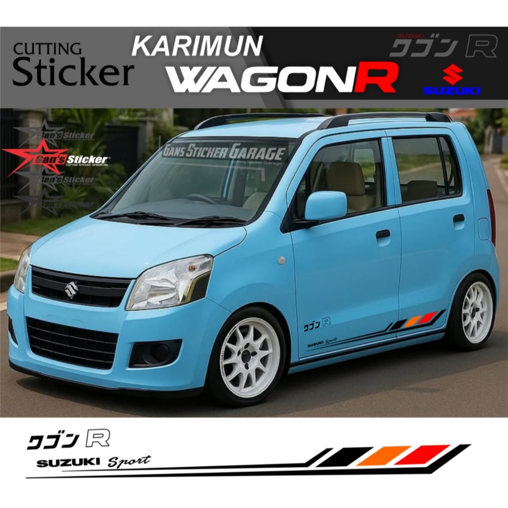 Variasi Sticker Pintu Mobil Suzuki Karimun WagonR Sticker Suzuki Sport Karimun WagonR