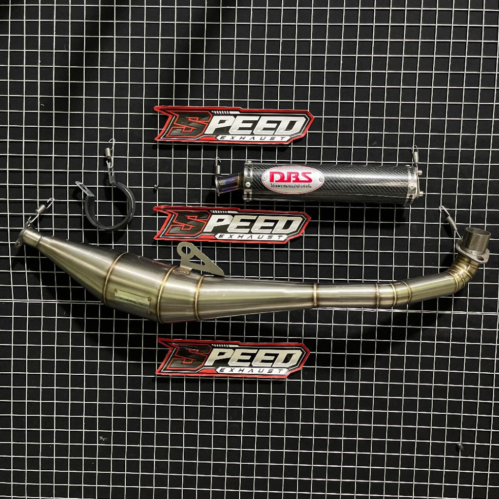 Knalpot DBS Red Carbon Ujung Ungu FIZ R F1ZR Force1 Poswan Model Standar Racing