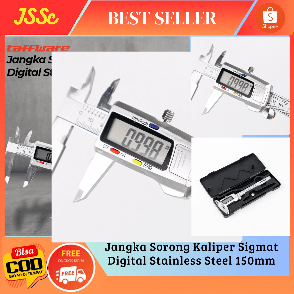 Sigmat Digital Jangka Sorong Digital Kaliper Sigmat Digital Stainless Steel 150mm - YXB
