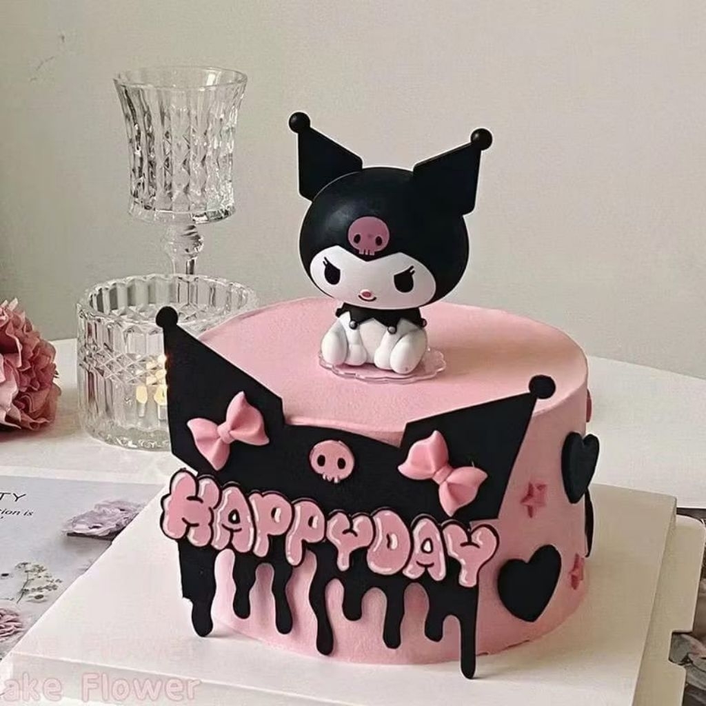 {DS} TOPPER KUE CINAMOROLL KUROMI MELODY LINABELL / HIASAN KUE  CINAMOROLL KUROMI MELODY LINABELL / 