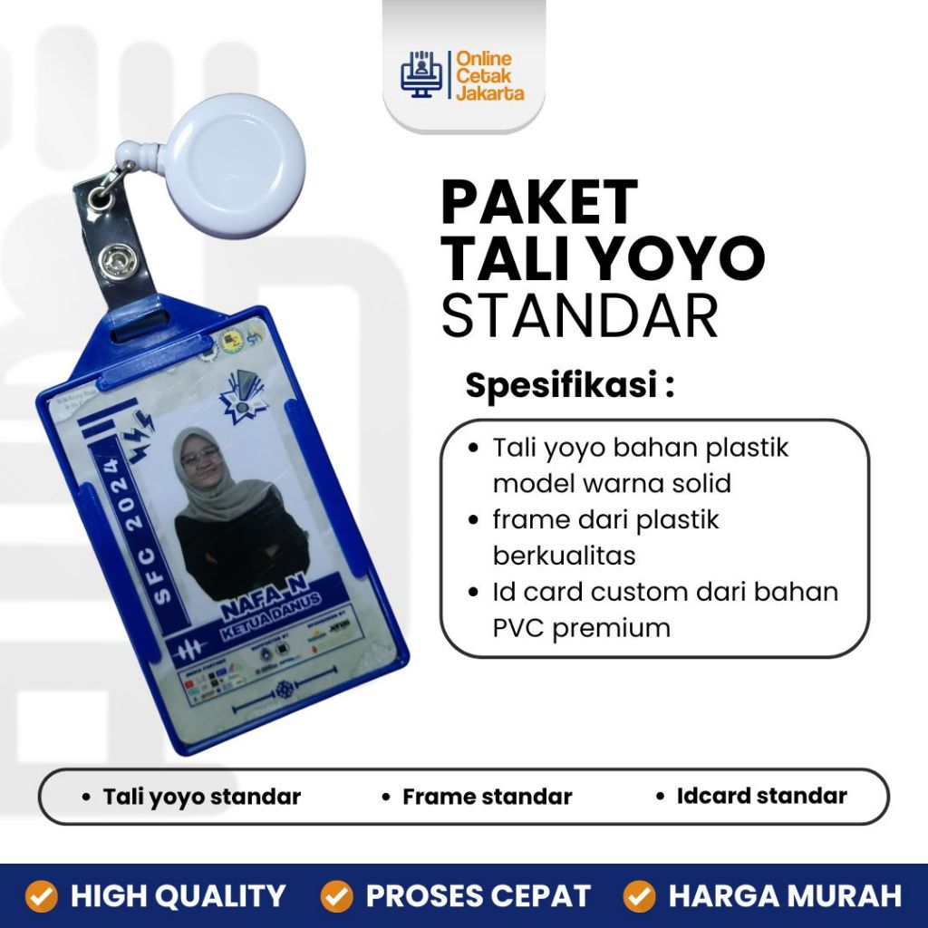 

PAKET ID CARD PREMIUM ANTI AIR / YOYO STANDAR /HOLDER STD