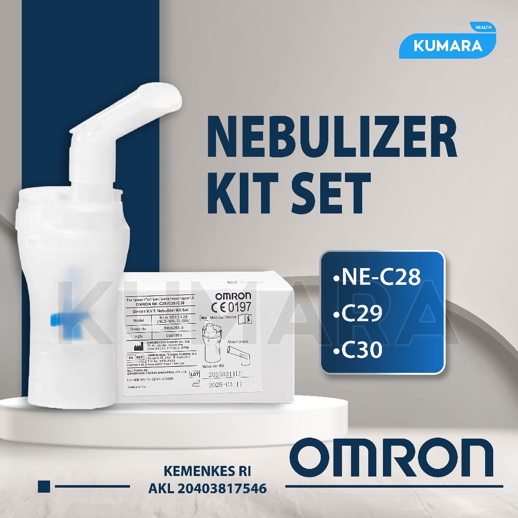 OMRON - Nebulizer KIT Compressor C28 C29 C30 / Tempat Obat Nebulizer Omron