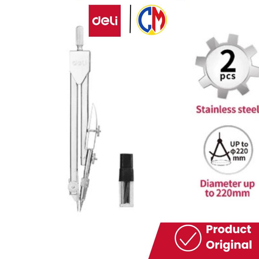 

DELI Jangka Metal Set dengan Pencil Leads Silver - E8601