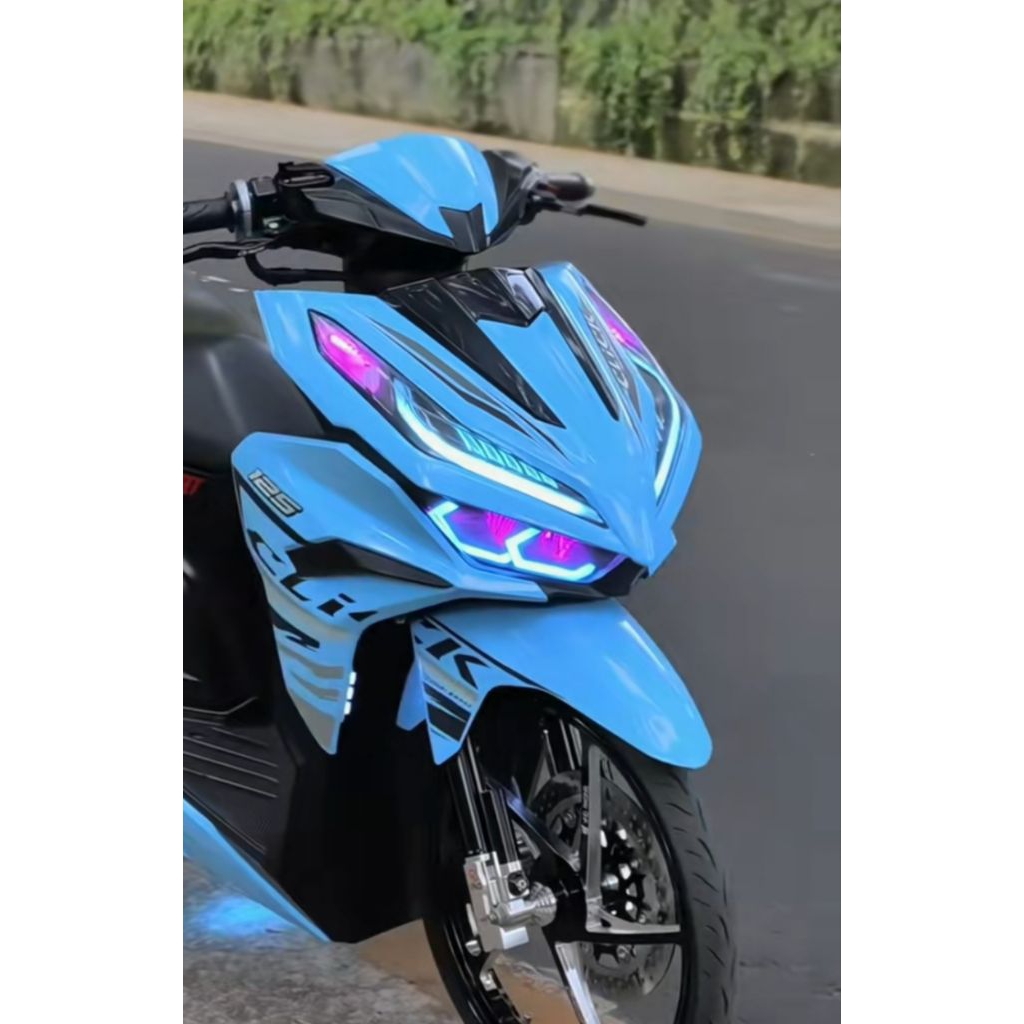 Cat motor warna blue esse jenis PU original