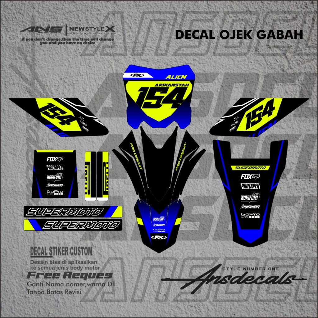 Decal ojek gabah stiker gabah stiker yz decal motor angkut gabah decal taxi gabah