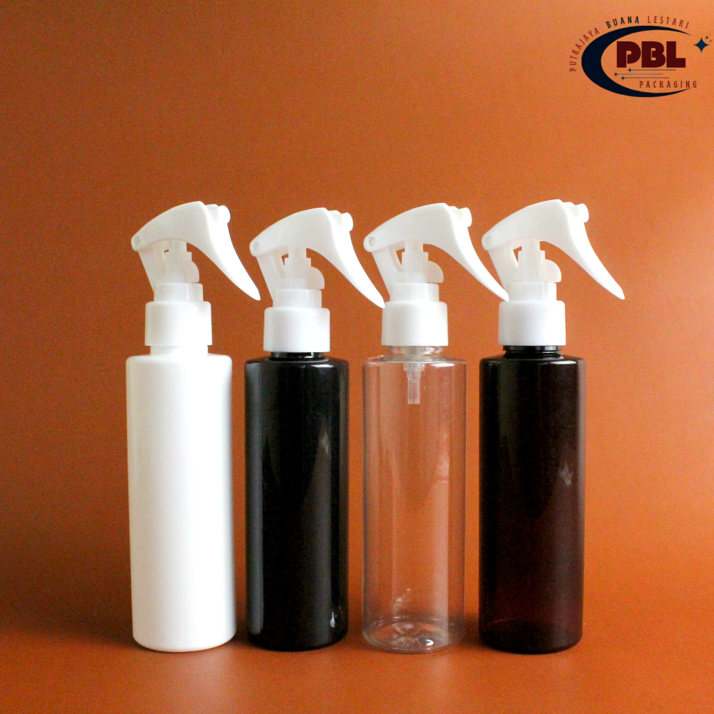 Botol Spray Triger 150ml RF / Botol Plastik Pet RF 150ml - Tutup Triger DW Putih / Botol Spray Trige