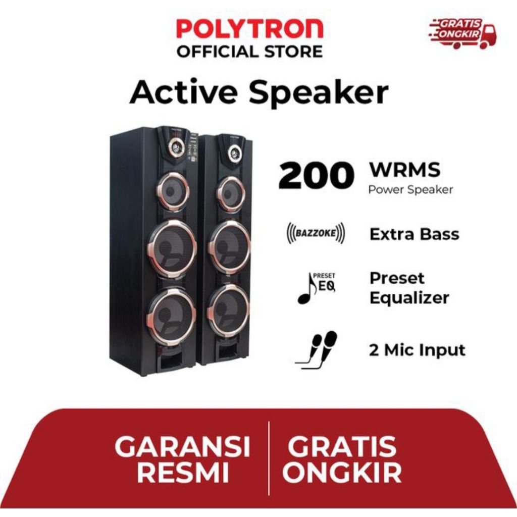 SPEAKER ACTIVE POLYTRON PAS 8FF28 SPEAKER AKTIF POLYTRON PAS8FF28