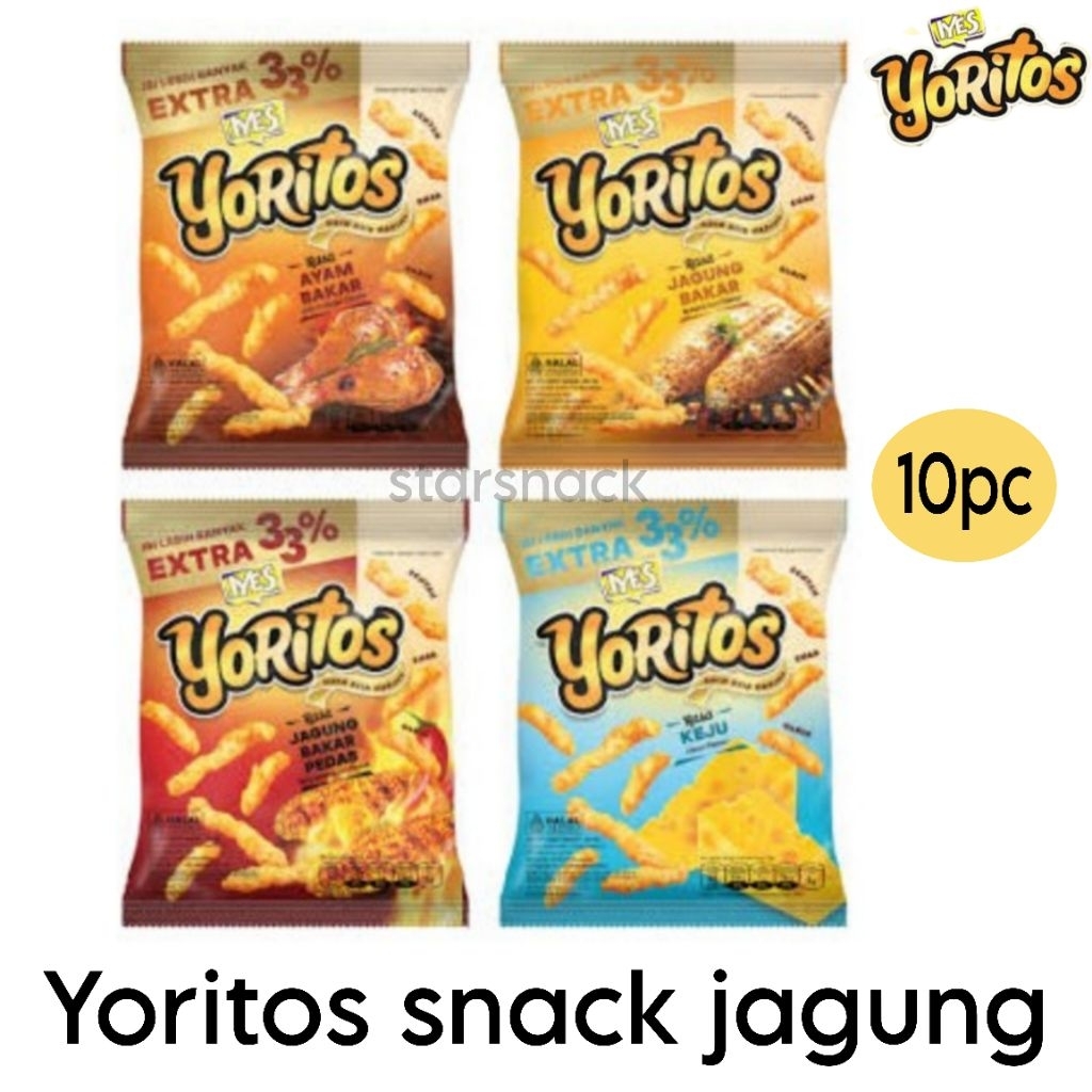 

Yoritos jagung ayam keju renteng isi 10pc