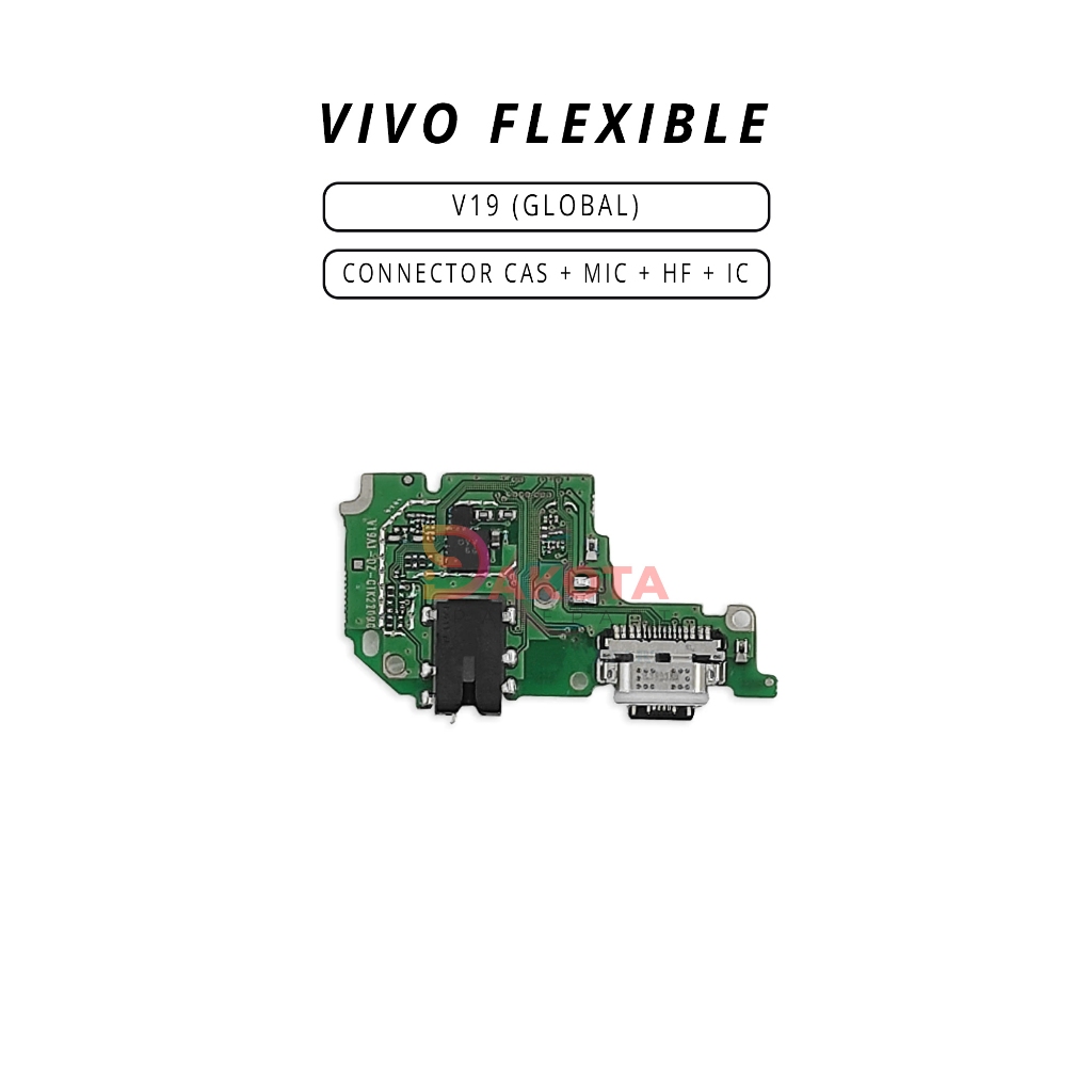 FLEXIBLE CON CAS + MIC + HF + IC VIVO V19 (GLOBAL) ORI
