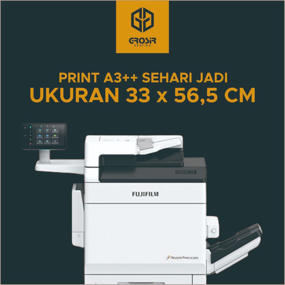 

CETAK A3++ SEHARI JADI / UKURAN 33 X 56,5 CM / POSTER - BROSUR - DOKUMEN